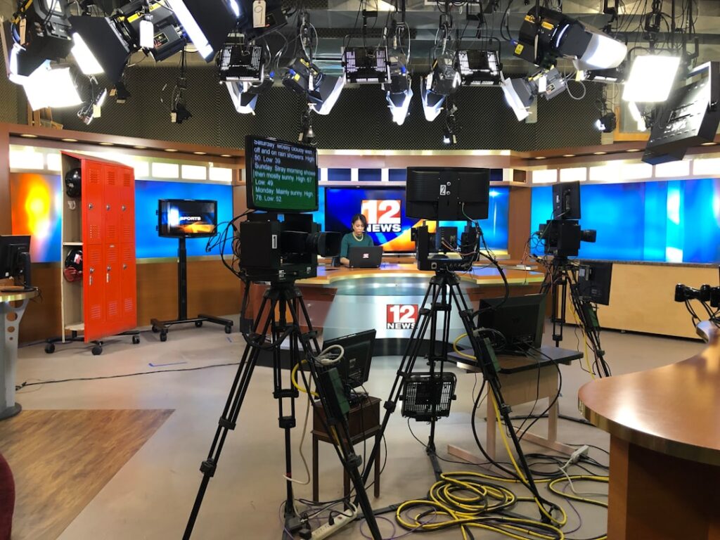 Television News Studio